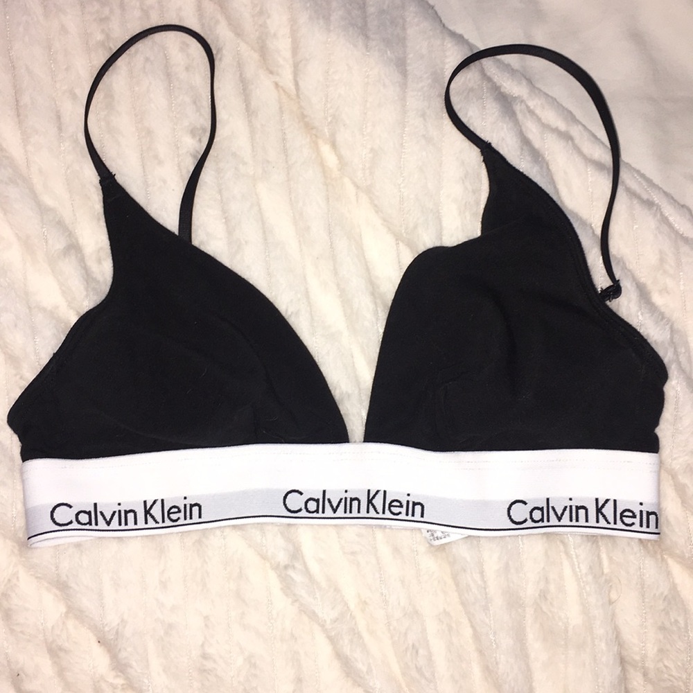 Black Calvin Klein Bra